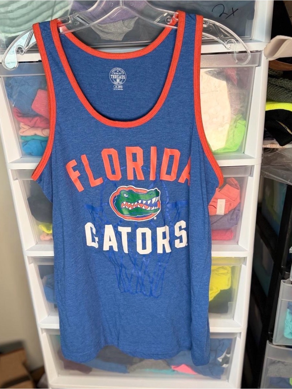 Florida Gators mens Blue & Orange Tank Top